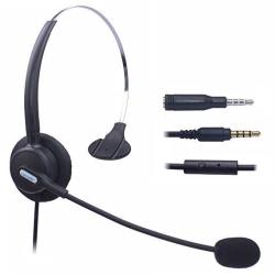 Comdio Corded Mobile Phone Headset With Flexible Noise Canceling MIC Headband For Iphone Samsung LG Htc Blackberry Zte Cell Phone & Most Android Phones