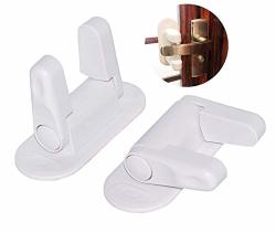 Door Lever Lock Child Proof Safety Latches Door Handles 3M Adhesive child Safety 2 Pack