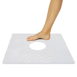 Vive Shower Mat By Square Bath Mats With Drain Hole Non Slip