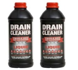 Triple Red Drain Cleaner 1LITRE 2 Pack