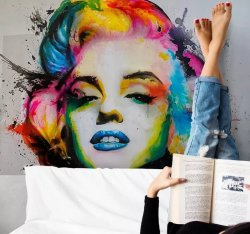 Colorful Marilyn Monroe Pop Art Painting Murals