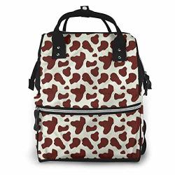Baby Bag Maternity Baby Cow Print Cattle Skin With Spot Large Capacity Waterproof And Stylish