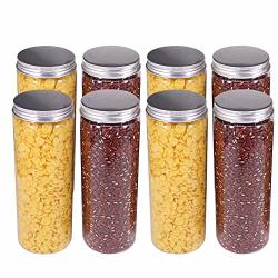 clear plastic storage jars