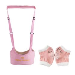 Baby & Toddler Walk Assistant Belt Safety Harness & Baby Walking Knee Pad