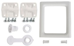 Coleman Ice Chest Cooler Replacement Parts Complete Set - 2 Plastic Hinges With Screws 2-WAY Swing Handle Drain Plug Assembly 1" Shaft Length