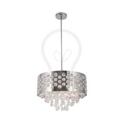 Bright Star Polished Chrome Chandelier With K9 Crystals