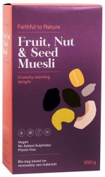 Faithful To Nature Fruit Nut And Seed Muesli