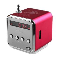Bcmaster Portable MINI Digital Fm Radio - Red