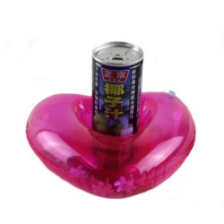 Ipree Love Floating Inflatable Drink Bottle Can Holder Swimming Beach Party