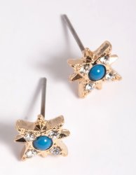 Goldair Gold Star Stud Earrings