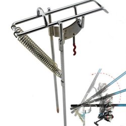 Double Spring Fishing Stand Bracket Fishing Rod Pole Stand Support Rod Pole Fis