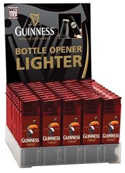 Guinness Electronic Single Lighter And Bottler Opener With Toucan Design Red Colour