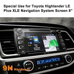 Toyota Lfotpp Highlanderle Plus Xle 2015-2017 8 Inch Car Navigation Screen Protector 9H Hardness Tempered Glass In-dash Screen Protector Center Touch Screen Protector Anti