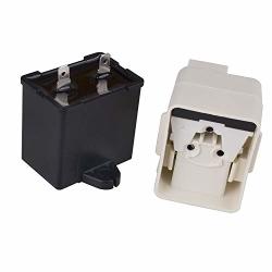 Replace part number: W10416065 W10613606 Refrigerator Compressor Start Relay and Capacitor Compatible with Whirlpool 67003186 fridges PS8746522 Kenmore