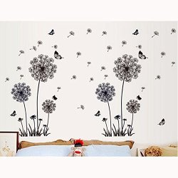 Diy Home Decor Dandelion Fly Mural Removable Decal Room Wall Sticker Vinyl Art