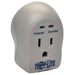 Tripp Lite 1 Outlet Portable Surge Protector Power Strip Direct Plug In $5 000 Insurance Spikecube