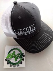 Dmax Duramax Diesel Richardson Trucker Hat Ball Mesh Grey White Snap Back Mesh