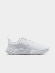Nike Womens Downshifter 12 White metallic Silver Running Shoes