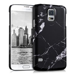 Kwmobile Hard Case Design Marble For Samsung Galaxy S5 S5 Neo S5 Lte+ S5 Duos In Black White