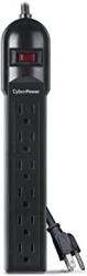CyberPower CSB606 Essential Surge Protector 900J 125V 6 Outlets 6FT Power Cord Black