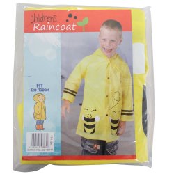 Raincoat Pvc Kids Yellow 0.12MM