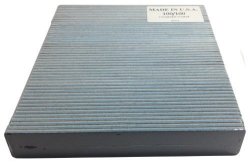 Black Salon Board 100 100 Blue Center 1-1 8 Inch Wide Jumbo Nail File 50 Pack