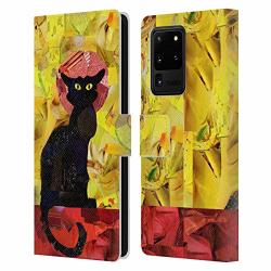 Head Case Designs Officially Licensed Artpoptart Le Chat Noir Pop Culture Leather Book Wallet Case Cover Compatible With Samsung Galaxy S20 Ultra 5G