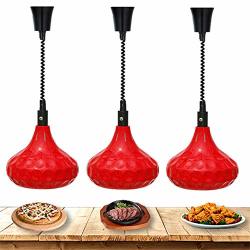 Food Warmer Buffet Commercial Infrared Heat Lamp Bulbs For Service Telescopic Chandelier Kitchen Light Keep And Dishes Warmer Restaurant Insulation Equipment 3 Pack