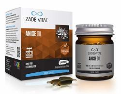 Zade Vital Anise Oil For Skin For Use As Cosmeceuticals In Twist-off 30 Softgels Easy To Use 100% Cold Press Non Gmo Gmp 1 Month Supply