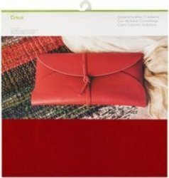 Genuine Leather - Cranberry 30.5 X 30.5CM 1 Sheet - Compatible With Explore maker
