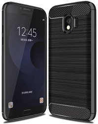 Galaxy J4 2018 Case Sucnakp Tpu Shock Absorption Technology Raised Bezels Protective Case Cover For Samsung Galaxy J4 2018 Smartphone Black