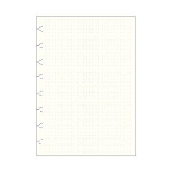 Filofax Notebooks A5 Dotted Journal Refill Movable 8 1 4 X 5 13 16 Inches 32 Cream Sheets Fits Filofax Refillable A5 Journals B152016U