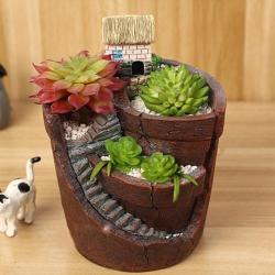 Small House Creative Home Air Garden Potted Home Use Creative Garden Decoration Creative Art Resi...