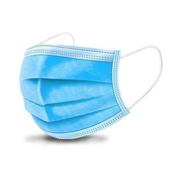 Disposable Face Mask - 3 Ply Protection - Blue - 50 Piece