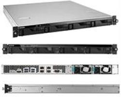 Asustor AS6204RD Rack Mount 4 X Bay Hot Swappable Enterprise Network Attached Storage Device- 1U Rack Mount Chassis With Dual Redundant 250W Power Supply