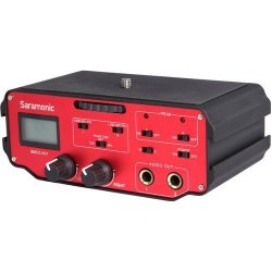 Saramonic BMCC-A01 2 Channel Xlr Audio Adapter For Blackmagic Design Camera Black Red