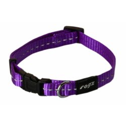 Rogz Classic Reflective Dog Collars - S Purple