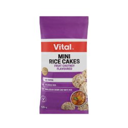 Vital MINI Rice Cakes 125G - Fruit Chutney