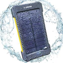 Power Bank Solar Phone Charger X-dneng 10000MAH Solar Power Bank Portable Power Bank Solar Batte...