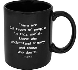 Funny Guy Mugs There Are 10 Types Of People Ceramic Coffee Mug Black 11-OUNCE