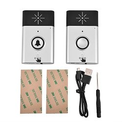 Wireless Doorbell 2.4GHZ Multi-functional Dual Way Voice Intercom Doorbell MINI Portable Interphone System For Home Office Warehouse Hotel