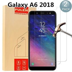 2-PACK Samsung Galaxy A6 2018 Screen Protector Pulen HD Clear Film Scratch Resistant Anti-fall Bubble Free Anti-fingerprints 9H Hardness Tempered Glass For Samsung Galaxy A6 2018