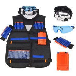 Elite Tactical Vest Set For Nerf Gun N-strike Elite Series Black
