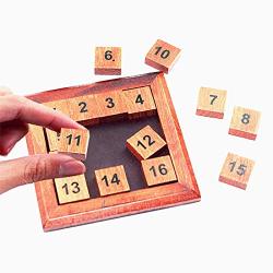 KILOTOY Classical Wooden Digital Platter Puzzle Toys Brain Teaser Digital Board Game Great Gift for Kids and Adults. Sum Equal to 34 