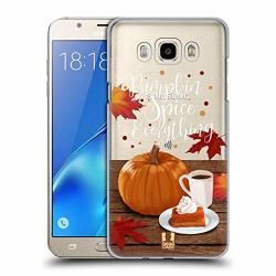 Head Case Designs Pumpkin Spice Autumn Illustration Hard Back Case For Samsung Galaxy J7 2016