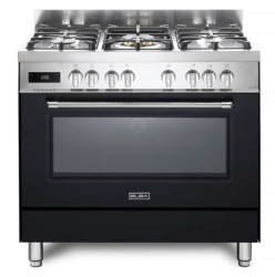 ELBA Excellence Range 90CM Stove With 5 Gas Burners And Electric Oven Black Livestainable