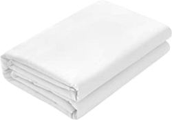 Cotton 200 Thread Count Fitted SHEET - White - King XL 182 X 202 X 30CM