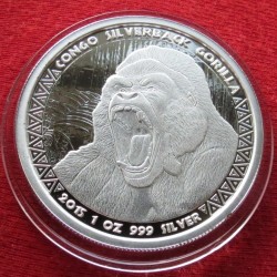 Do Not Pay - Congo 5000 Fr 2015 Gorilla Silver