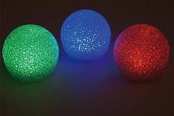 636643 Mainstays LED Swimming Pool Glitter Globe - Pack Of 3 Assorted Colors