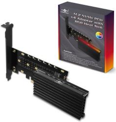 Vantec M.2 Nvme SSD Pcie X4 Adapter With Addressable Rgb LED